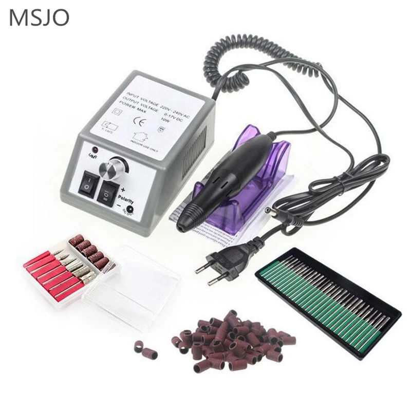 Electric Nail Art Drill Machine 20000RPM Professional Manicure Machine Nail Art Equipment +30pcs nail drill bit+50pcs sanding
Electric Nail Art Drill Machine 20000RPM Professional Manicure Machine Nail Art Equipment +30pcs nail drill bit+50pcs sanding