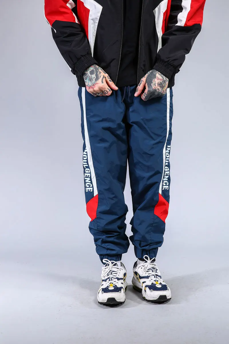 Color Block Patchwork Harem Pants 1