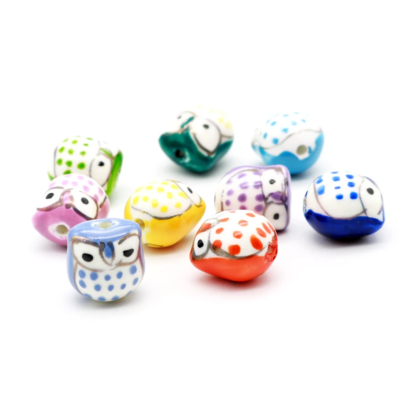 Hot Sale 5pcs/lot Animal Charms Ceramic Beads 16x14mm Owl Shape Porcelain Ceramic Bracelet Craft DIY Beads Jewelry Accessories
Hot Sale 5pcs/lot Animal Charms Ceramic Beads 16x14mm Owl Shape Porcelain Ceramic Bracelet Craft DIY Beads Jewelry Accessories