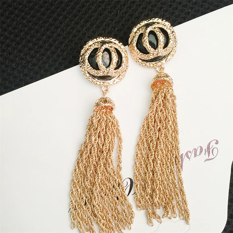Luxury Gold Long Tassel Earrings for Women Jewelry Crystal Pearl Brand Drop Earrings Wedding oorbellen pendientes Z061
Luxury Gold Long Tassel Earrings for Women Jewelry Crystal Pearl Brand Drop Earrings Wedding oorbellen pendientes Z061