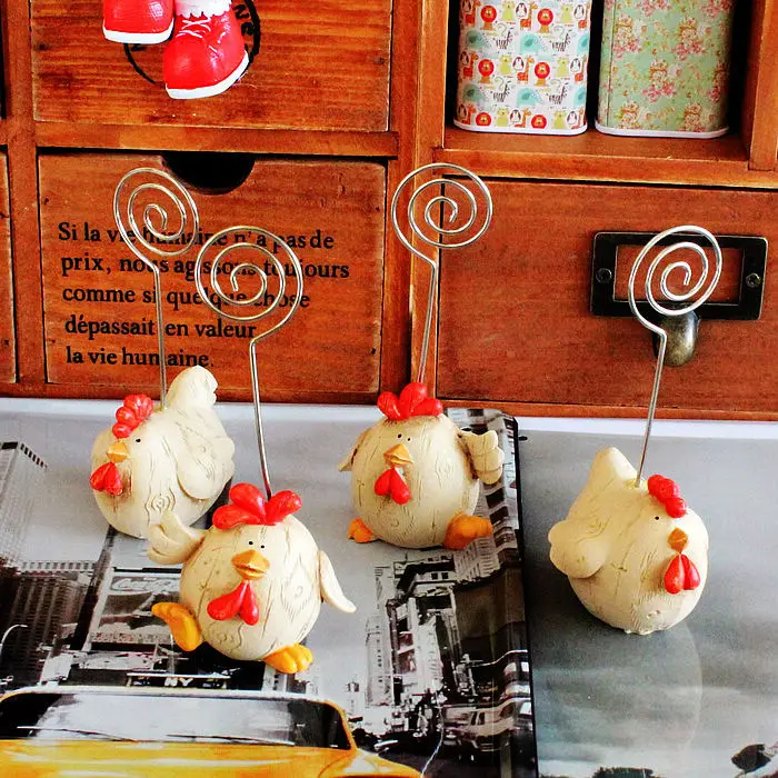 4 Pcs/lot ! Resin Chicken Card Holder Desktop Cast Iron Cartoon Animal Creative Photo Message Memo Clip Free Shipping
4 Pcs/lot ! Resin Chicken Card Holder Desktop Cast Iron Cartoon Animal Creative Photo Message Memo Clip Free Shipping
