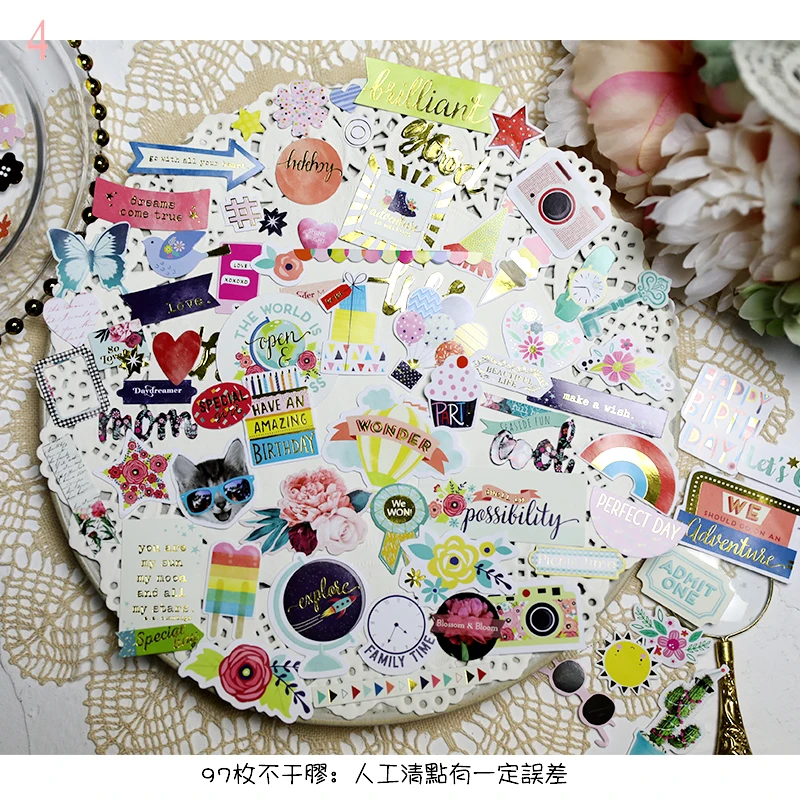 KLJUYP 97pcs Flowers Colorful Cardstock Die Cuts for Scrapbooking Happy Planner/Card Making/Journaling Project 3
KLJUYP 97pcs Flowers Colorful Cardstock Die Cuts for Scrapbooking Happy Planner/Card Making/Journaling Project 3