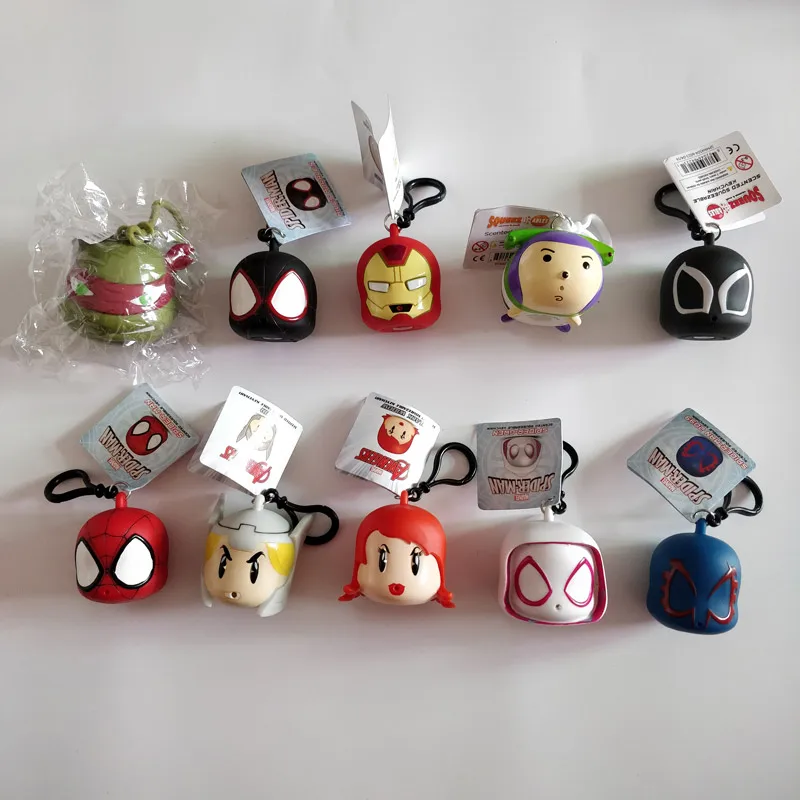 Squeeze Scented PVC Figure Keychain Marveled Fruit Aroma Avenger Spider-Man Tsum Gwen 2099 Antistress squishy slime toy Genuine
Squeeze Scented PVC Figure Keychain Marveled Fruit Aroma Avenger Spider-Man Tsum Gwen 2099 Antistress squishy slime toy Genuine