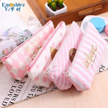 Fresh Crystal Powder Grid Pencils Case Student Stationery Creative Pen Box Large Capacity Simple Pencil Case B125
Fresh Crystal Powder Grid Pencils Case Student Stationery Creative Pen Box Large Capacity Simple Pencil Case B125