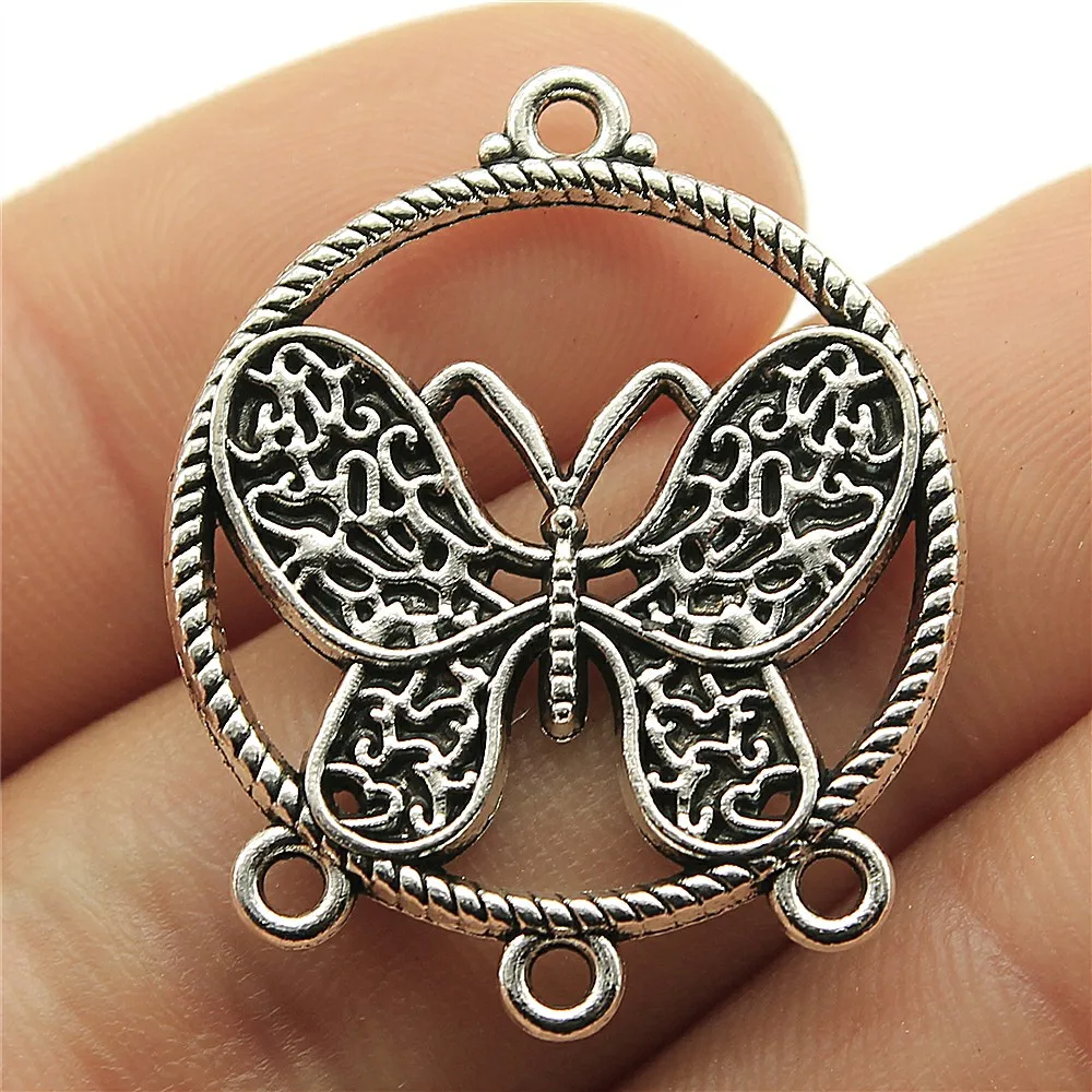 10pcs/lot Butterfly Earring Connector Charms For Jewelry Making 1.3x1 inch (32x26mm) Antique Silver Plated Accessories
10pcs/lot Butterfly Earring Connector Charms For Jewelry Making 1.3x1 inch (32x26mm) Antique Silver Plated Accessories