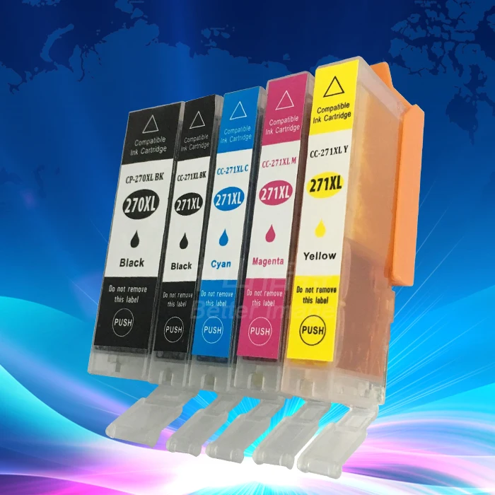 XIMO NON-OEM PGI-270 CLI-271 High Yield, 5 Color for PIXMA MG5720 MG5721 MG5722 MG6820 MG6821 MG6822 TS5020 TS6020
XIMO NON-OEM PGI-270 CLI-271 High Yield, 5 Color for PIXMA MG5720 MG5721 MG5722 MG6820 MG6821 MG6822 TS5020 TS6020