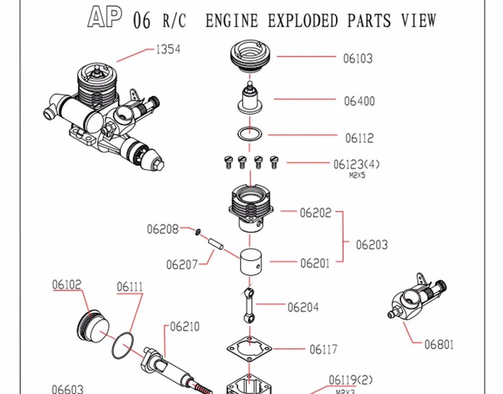 ASP AP061 Nitro Engine Two 2sock FOR and Parts rc airplane AP 06 R/C Engine exploded parts view
ASP AP061 Nitro Engine Two 2sock FOR and Parts rc airplane AP 06 R/C Engine exploded parts view