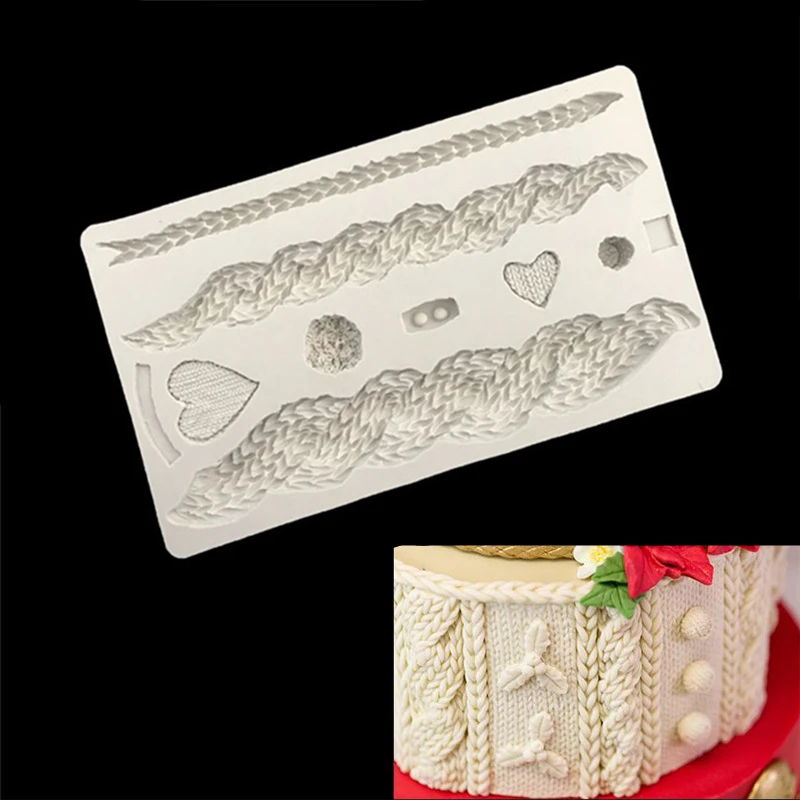 Hemp Rope Shape Fondant Cake Mould Candy Chocolate Silicone Molds Biscuits Mold Cookies Pastry Baking Cake Decoration Tools A099
Hemp Rope Shape Fondant Cake Mould Candy Chocolate Silicone Molds Biscuits Mold Cookies Pastry Baking Cake Decoration Tools A099