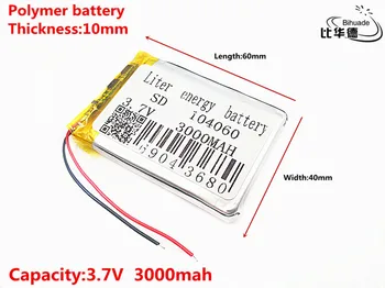 Good Qulity 3.7V,3000mAH 104060 Polymer lithium ion / Li-ion battery for tablet pc BANK,GPS,mp3,mp4
Good Qulity 3.7V,3000mAH 104060 Polymer lithium ion / Li-ion battery for tablet pc BANK,GPS,mp3,mp4