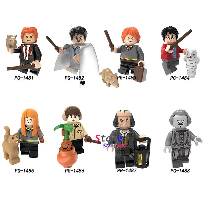Single Building Blocks Ron Susan Neville Longbottom Argus Filch Collection toys for children