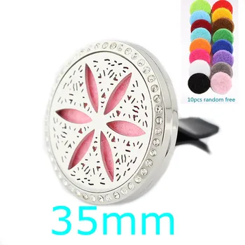 35mm Essential Oil Car Diffuser Locket Vent Clip 316L Stainless Steel Flower Of Life Pendant Magnetic Random Send Pads as Gift
35mm Essential Oil Car Diffuser Locket Vent Clip 316L Stainless Steel Flower Of Life Pendant Magnetic Random Send Pads as Gift