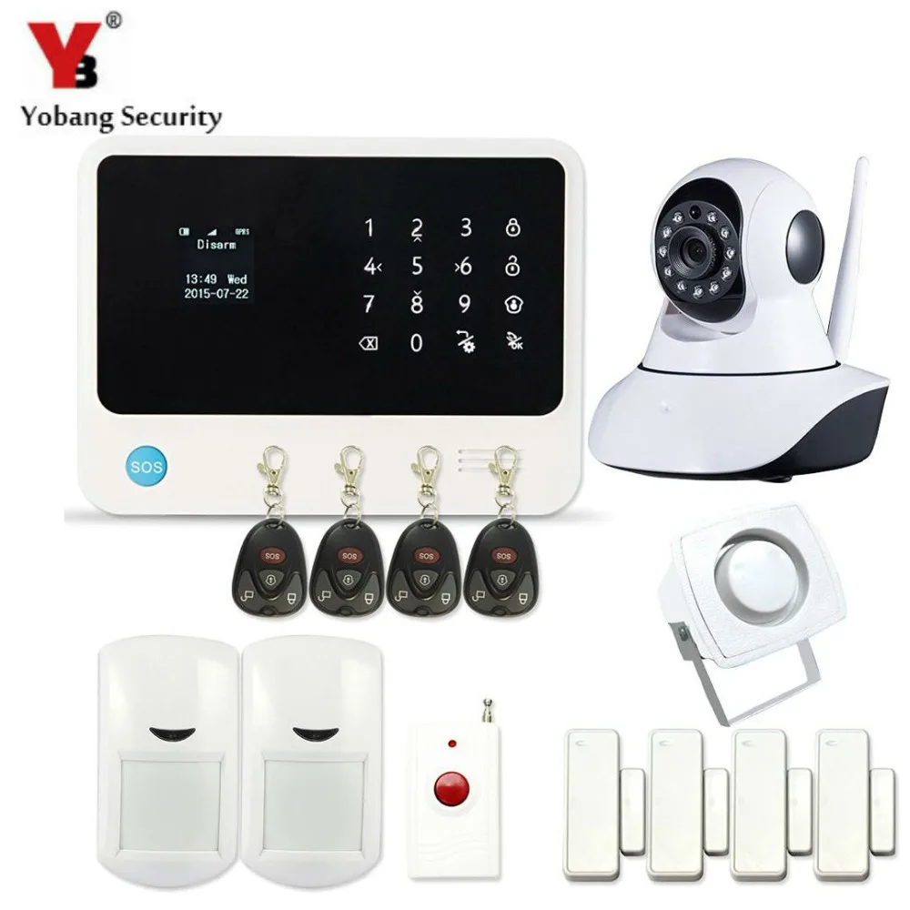 YobangSecurity Touch Screen GSM Wireless WIFI Home Alarm System APP Control G90B IP Camera PIR Sensor Door Sensor
YobangSecurity Touch Screen GSM Wireless WIFI Home Alarm System APP Control G90B IP Camera PIR Sensor Door Sensor