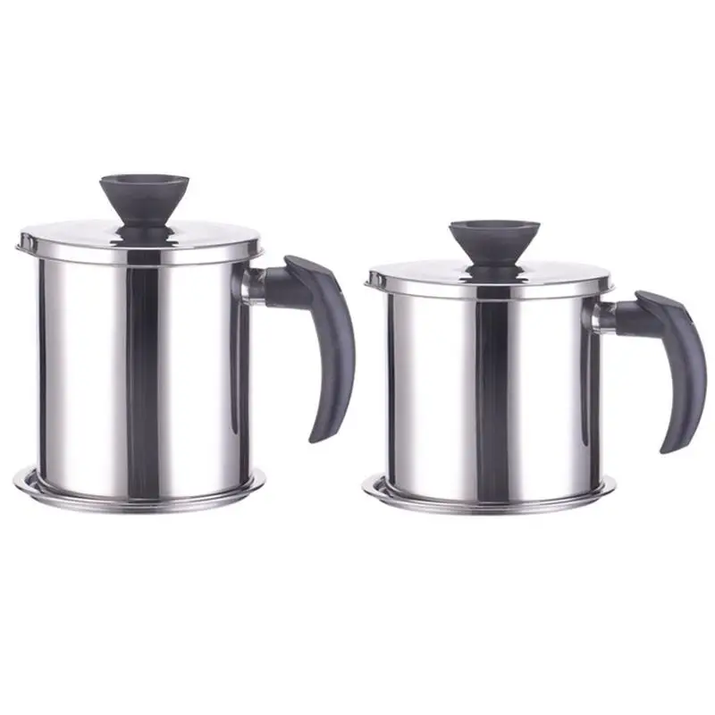 Kitchen Household Filter Oil Can Oil Recycling Cup Filter Cup 304 Stainless Steel Equipped With Lid With Filter Net
Kitchen Household Filter Oil Can Oil Recycling Cup Filter Cup 304 Stainless Steel Equipped With Lid With Filter Net