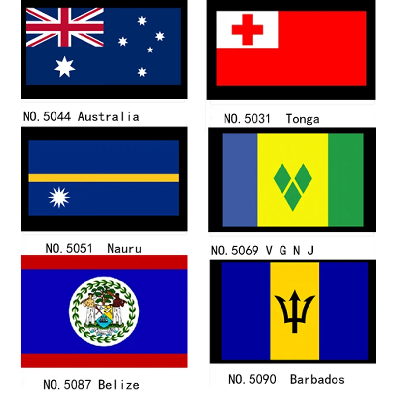 Australia Saint Vincent and the Grenadines Belize Barbados Tonga Nauru Educational Equipment National Flag Banner
Australia Saint Vincent and the Grenadines Belize Barbados Tonga Nauru Educational Equipment National Flag Banner