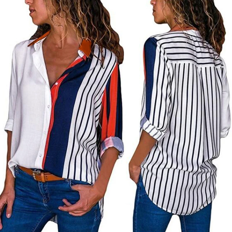 Bigsweety Women Striped Blouses Spring Autumn Long Sleeve Turnn-Down Collar Shirt Blusas Femininas Clothing Hot Sale
Bigsweety Women Striped Blouses Spring Autumn Long Sleeve Turnn-Down Collar Shirt Blusas Femininas Clothing Hot Sale