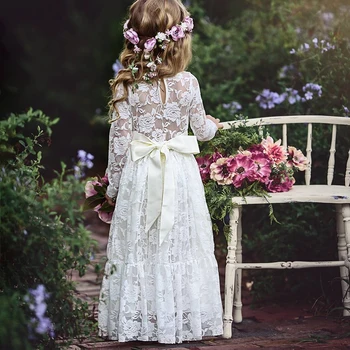 Kids Girl Dress Summer Autumn 2019 Lace Embroidered White Dress Bow Lace Dresses Pageant Princess Bridesmaids Children Dress
Kids Girl Dress Summer Autumn 2019 Lace Embroidered White Dress Bow Lace Dresses Pageant Princess Bridesmaids Children Dress