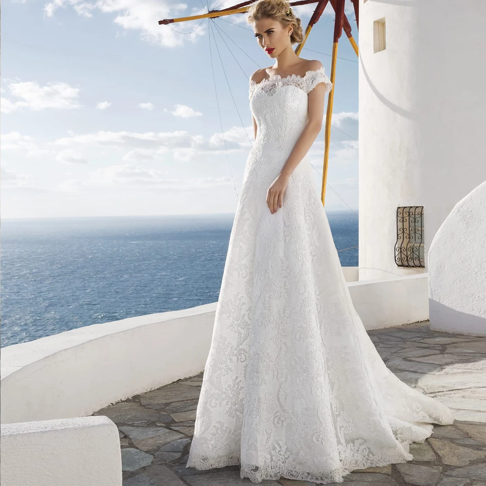 Vestido de Noiva 2019 Princess Wedding Dresses Off Shoulder Applique A-line Sweep Train Lace Bridal Dress Robe De Mariee
Vestido de Noiva 2019 Princess Wedding Dresses Off Shoulder Applique A-line Sweep Train Lace Bridal Dress Robe De Mariee