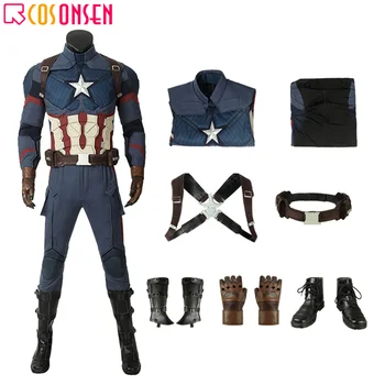 COSPLAYONSEN Avengers 4 Endgame Costume Captain America Steven Rogers Cosplay Jumpsuit Superhero Halloween Carnival Outfit
COSPLAYONSEN Avengers 4 Endgame Costume Captain America Steven Rogers Cosplay Jumpsuit Superhero Halloween Carnival Outfit