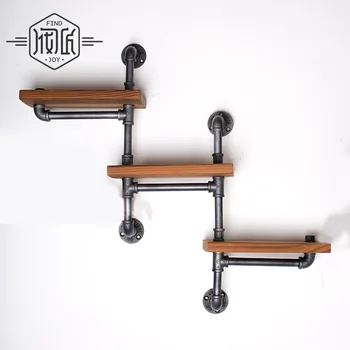 American Pipe Racks, Wrought Iron Wall Pipe Retro Backdrop Wood Industry Water Separator Wall Shelves-Z15
American Pipe Racks, Wrought Iron Wall Pipe Retro Backdrop Wood Industry Water Separator Wall Shelves-Z15