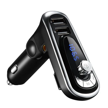 Auto Dual USB Charger Car Kit Hands-free Wireless Bluetooth FM Transmitter Bluetooth External FM Launcher Smoker Type Car MP3
Auto Dual USB Charger Car Kit Hands-free Wireless Bluetooth FM Transmitter Bluetooth External FM Launcher Smoker Type Car MP3
