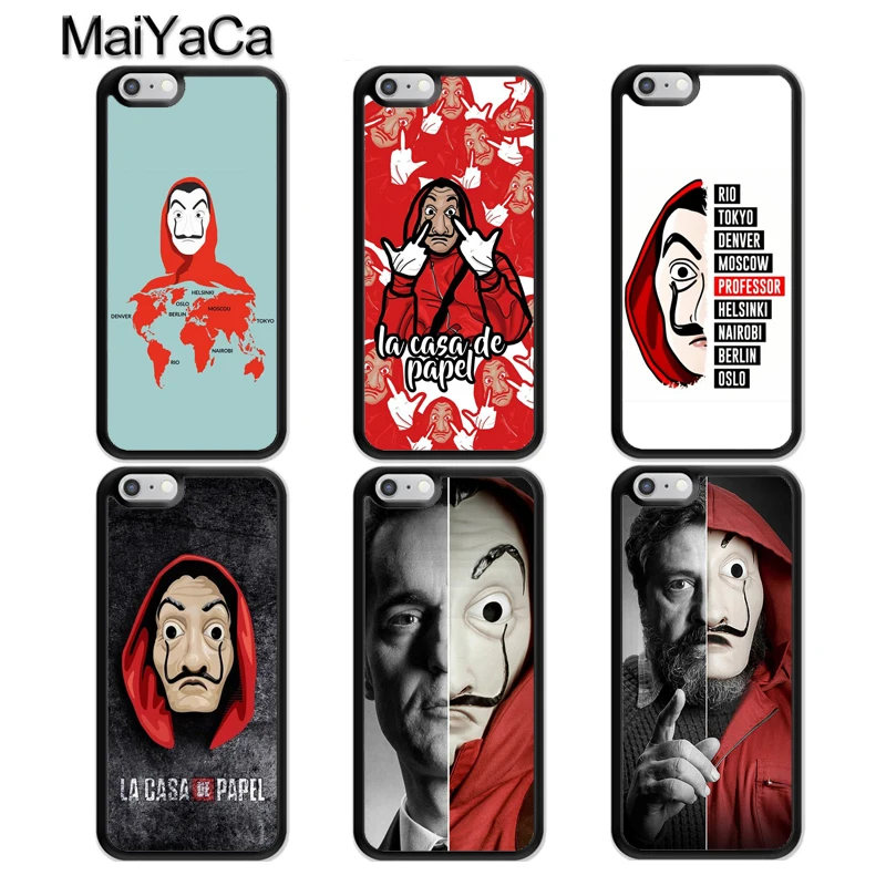 MaiYaCa La Casa De Papel Mask Rubber Phone Case For iphone 11 Pro MAX X XR XS MAX 6 6S 7 8 Plus 5 5S TPU Back Cover Fundas
MaiYaCa La Casa De Papel Mask Rubber Phone Case For iphone 11 Pro MAX X XR XS MAX 6 6S 7 8 Plus 5 5S TPU Back Cover Fundas