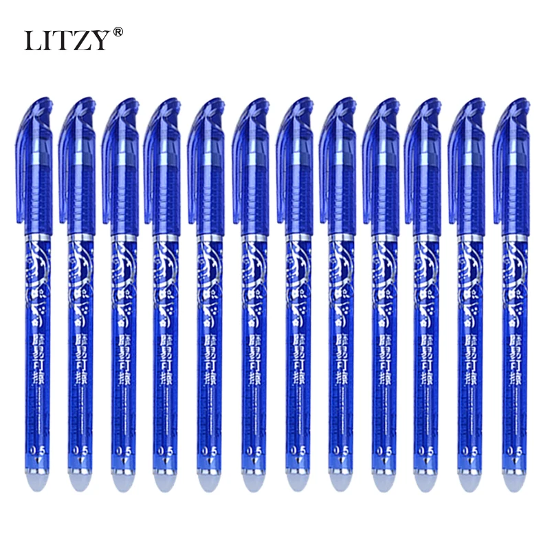 12/16PCS/Set Erasable Pen 0.5mm Blue / Black Ink Magic Ballpoint Pen School Office Writing Supplies Student Exam Spare Tool
12/16PCS/Set Erasable Pen 0.5mm Blue / Black Ink Magic Ballpoint Pen School Office Writing Supplies Student Exam Spare Tool