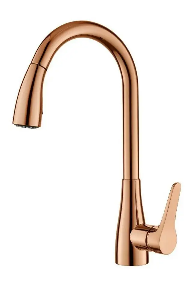 Rose gold Pvd clour pull out kitchen faucet mixer tap Single hole bar deck mounted
Rose gold Pvd clour pull out kitchen faucet mixer tap Single hole bar deck mounted