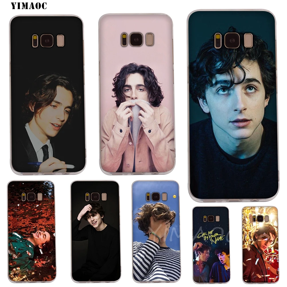 Мягкий чехол YIMAOC Timothee Chalamet из ТПУ для Galaxy j3 j5 j6 j7 A5 2016 2017 A6 A9 2018 Note 8 9 S7 edge S8 S9 S10 Plus S10e |