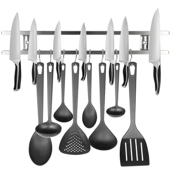 Wall-Mounted Magnetic Knife Holder Double Bar Knife Rack For Kitchen Knives Utensils 43*6*2.3cm
Wall-Mounted Magnetic Knife Holder Double Bar Knife Rack For Kitchen Knives Utensils 43*6*2.3cm
