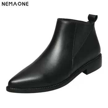 NEMAONE Spring Autumn Low Heels Women Ankle Boots Top Quality Genuine Leather Chelsea Boots Party Shoes Woman
NEMAONE Spring Autumn Low Heels Women Ankle Boots Top Quality Genuine Leather Chelsea Boots Party Shoes Woman