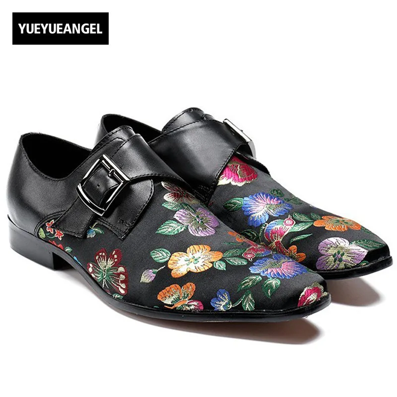 Fashion Spring Floral Printed Mens Wedding Dress Shoes Genuine Leather Business Work Formal Slip On Male Buckle Zapatos Hombre
Fashion Spring Floral Printed Mens Wedding Dress Shoes Genuine Leather Business Work Formal Slip On Male Buckle Zapatos Hombre
