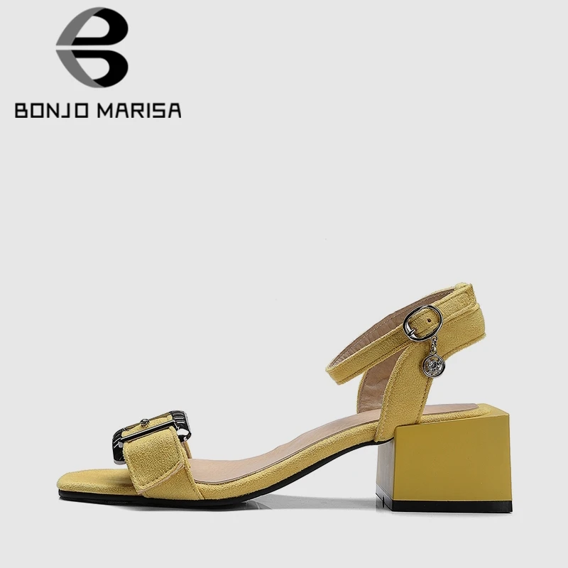 BONJOMARISA 2019 New Summer Women Buckle Sandals Plus Size 32-48 Elegant Shallow Summer Shoes Woman Med Wide Heels
BONJOMARISA 2019 New Summer Women Buckle Sandals Plus Size 32-48 Elegant Shallow Summer Shoes Woman Med Wide Heels