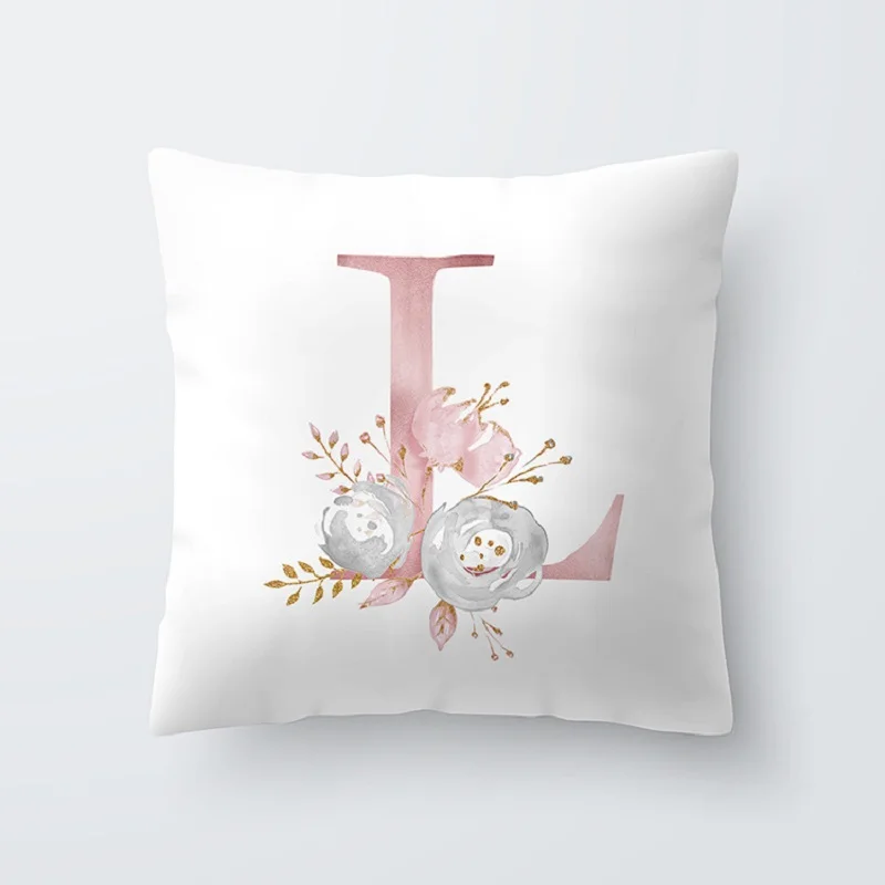 English Alphabet Pillow Case Square Pink Cushion Covers Sofa Pillow 45x45 Home Decoration Letters Pillow Covers
English Alphabet Pillow Case Square Pink Cushion Covers Sofa Pillow 45x45 Home Decoration Letters Pillow Covers