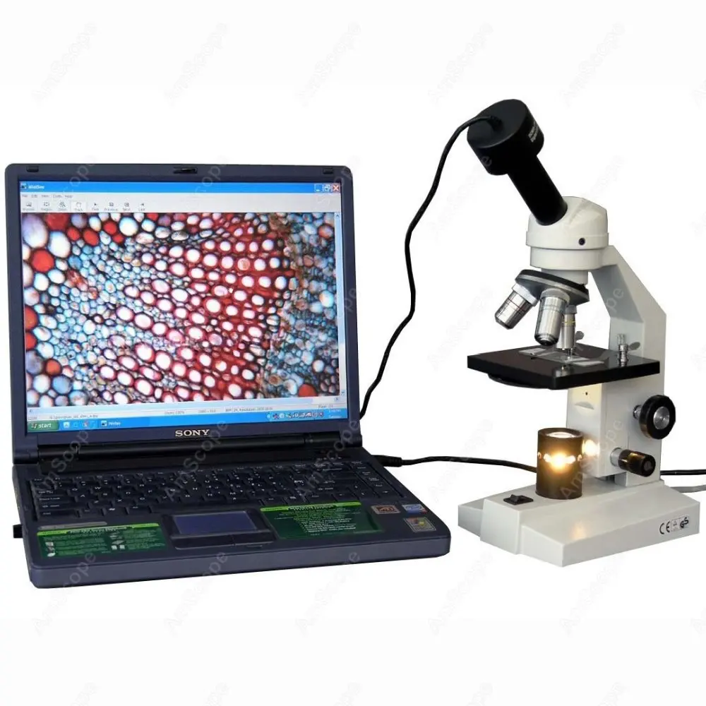 Student Compound Microscope--AmScope Supplies 40X-400X Student Compound Microscope + 1.3MP Digital Camera
Student Compound Microscope--AmScope Supplies 40X-400X Student Compound Microscope + 1.3MP Digital Camera