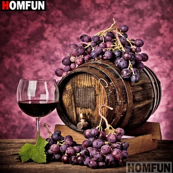 HOMFUN Full Square/Round Drill 5D DIY Diamond Painting "Grape wine" 3D Embroidery Cross Stitch 5D Home Decor A13918
HOMFUN Full Square/Round Drill 5D DIY Diamond Painting "Grape wine" 3D Embroidery Cross Stitch 5D Home Decor A13918