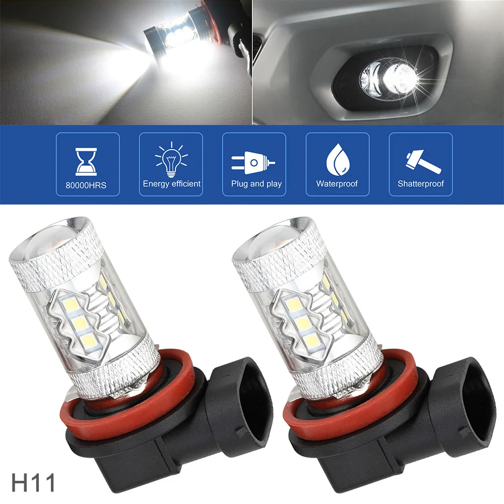 2pcs Car LED Fog Lamp H11 12V 100W 6000K White Highlighting Automobile LED Headlights Fog Lamp Light Bulbs for Cars Vehicles
2pcs Car LED Fog Lamp H11 12V 100W 6000K White Highlighting Automobile LED Headlights Fog Lamp Light Bulbs for Cars Vehicles