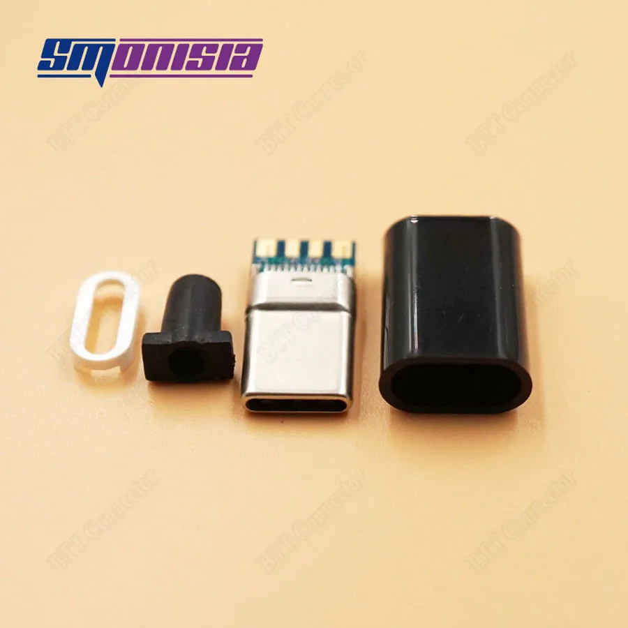 Smonisia 50pcs USB 2.0 Type C Male jack Plug Welding Type USB-C 4 in 1 PCB Connector
Smonisia 50pcs USB 2.0 Type C Male jack Plug Welding Type USB-C 4 in 1 PCB Connector