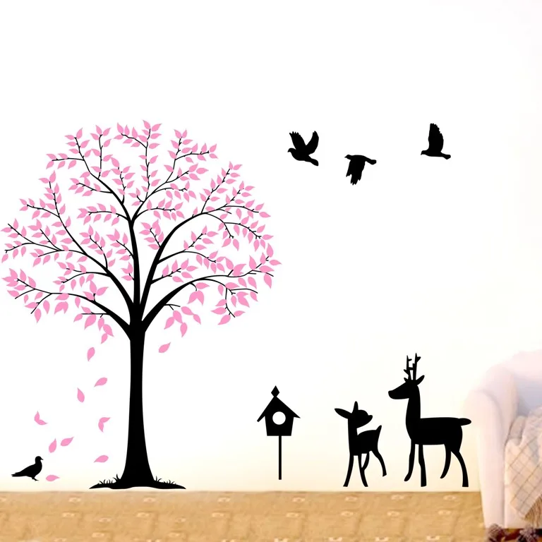 Large Jungle Tree Birds Wall Stickers Deer Wall Art Sticker Vinyl Decal Home Decor Manul DIY Removable Wallpaper Mural SA388
Large Jungle Tree Birds Wall Stickers Deer Wall Art Sticker Vinyl Decal Home Decor Manul DIY Removable Wallpaper Mural SA388