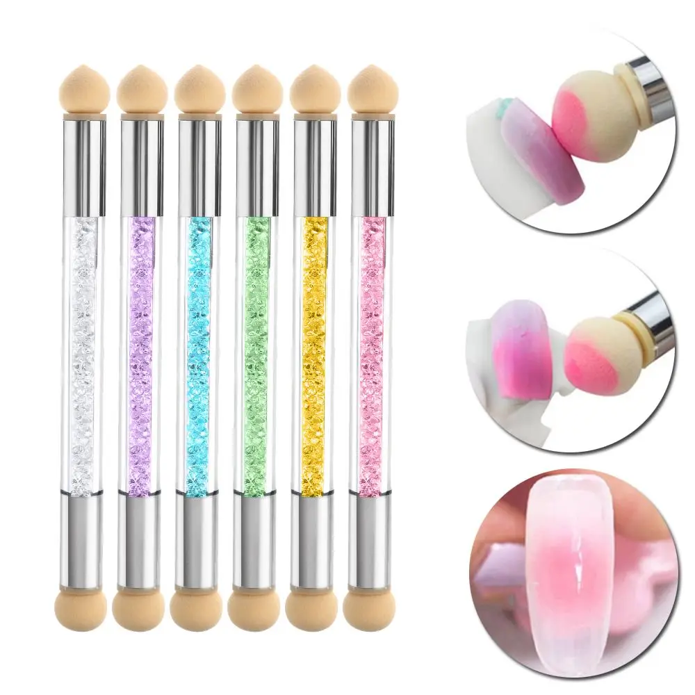 2 Heads Nail Art Sponge Gradient Brush Gradient Halo Long Lasting Nail Pen Manicure Tool Color Plastic Sponge Pen
2 Heads Nail Art Sponge Gradient Brush Gradient Halo Long Lasting Nail Pen Manicure Tool Color Plastic Sponge Pen