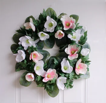 Summer simulation Magnolia flower Garland Welcome Front Door Wreath Home decoration Housewarming Festival celebration Gifts
Summer simulation Magnolia flower Garland Welcome Front Door Wreath Home decoration Housewarming Festival celebration Gifts