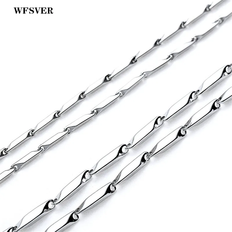 WFSVER 50cm 2/3mm silver color stainless steel stick chains bulk with lobster clasps accessories for diy necklace jewelry making
WFSVER 50cm 2/3mm silver color stainless steel stick chains bulk with lobster clasps accessories for diy necklace jewelry making