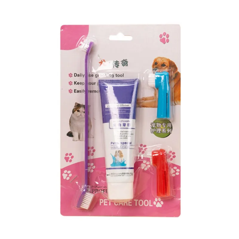 Dog Toothpaste Toothbrush 4 Piece Set Cleaning Supplies Tool Edible Dog Toothpaste Beef Flavor
Dog Toothpaste Toothbrush 4 Piece Set Cleaning Supplies Tool Edible Dog Toothpaste Beef Flavor