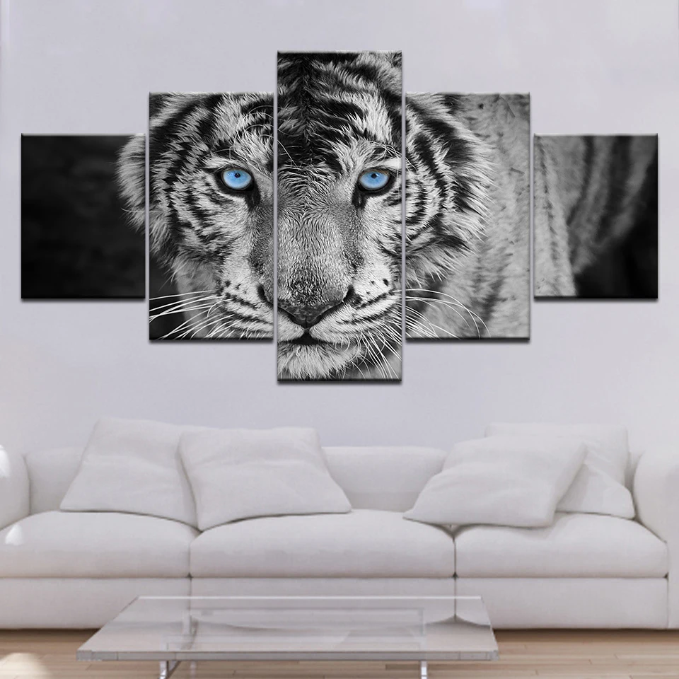 Framework Wall Art Painting HD Printed Poster Home Decoration 5 Panel Animal Tiger Living Room Cuadros Modular Canvas Pictures
Framework Wall Art Painting HD Printed Poster Home Decoration 5 Panel Animal Tiger Living Room Cuadros Modular Canvas Pictures
