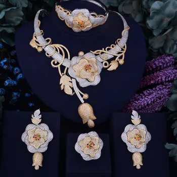 GODKI Luxury Flower Boom Women Nigerian Bridal Naija Bride Cubic Zirconia Necklace Dubai 4PCS Jewelry Set Jewellery Addiction
GODKI Luxury Flower Boom Women Nigerian Bridal Naija Bride Cubic Zirconia Necklace Dubai 4PCS Jewelry Set Jewellery Addiction