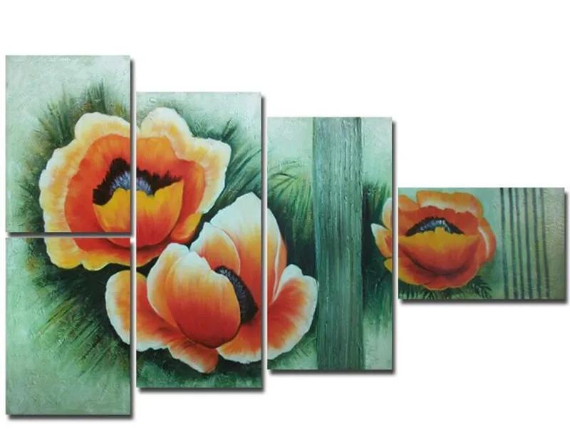 Orange Acrylic Floral Paintings 5 Piece Pictures Handpainted Abstract Flower Oil Painting on Canvas Large Home Wall Art Decor
Orange Acrylic Floral Paintings 5 Piece Pictures Handpainted Abstract Flower Oil Painting on Canvas Large Home Wall Art Decor
