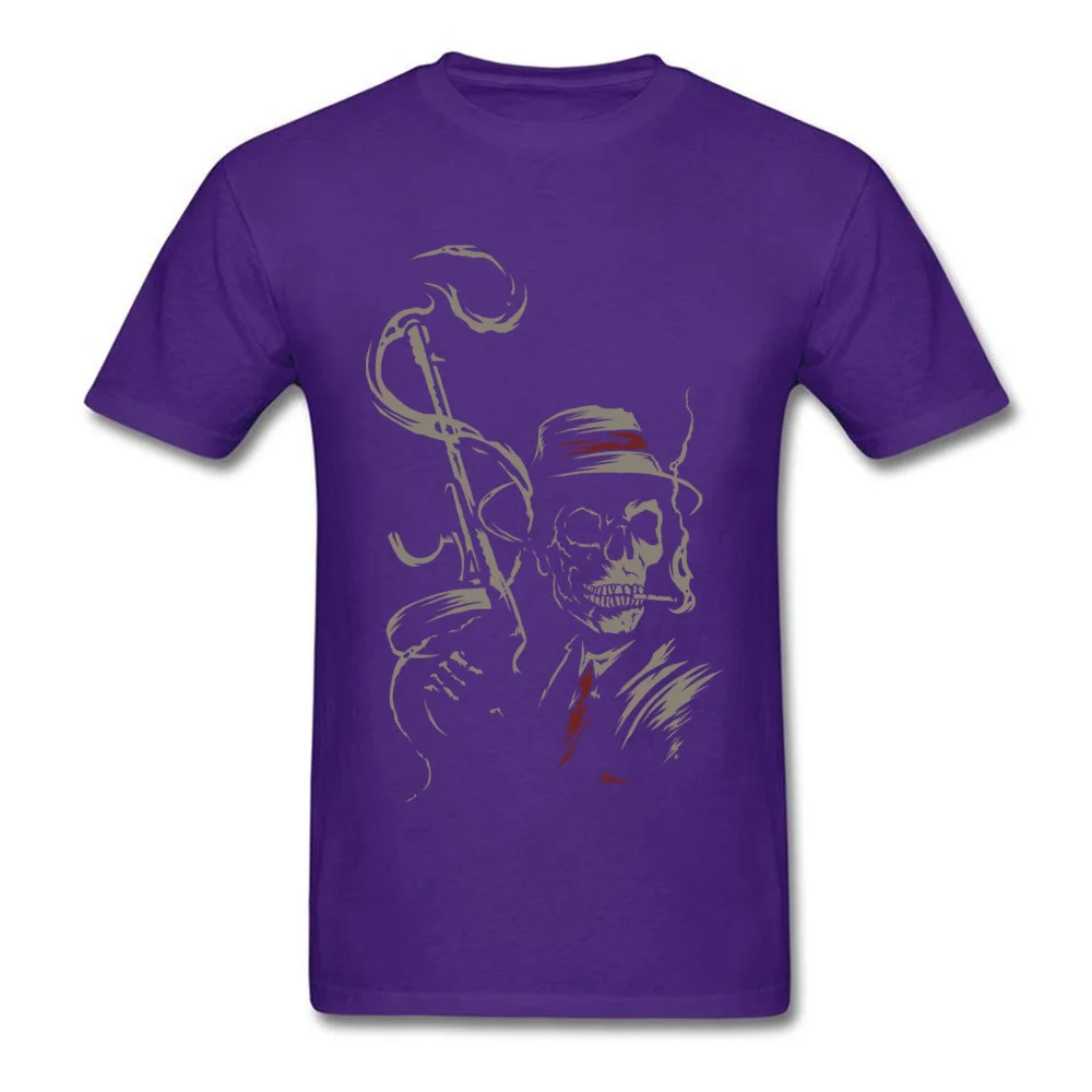 Birthday Short Sleeve Tops T Shirt Lovers Day Crew Neck Cotton Men T Shirt Mobskull Birthday Tees Plain Free Shipping Mobskull purple