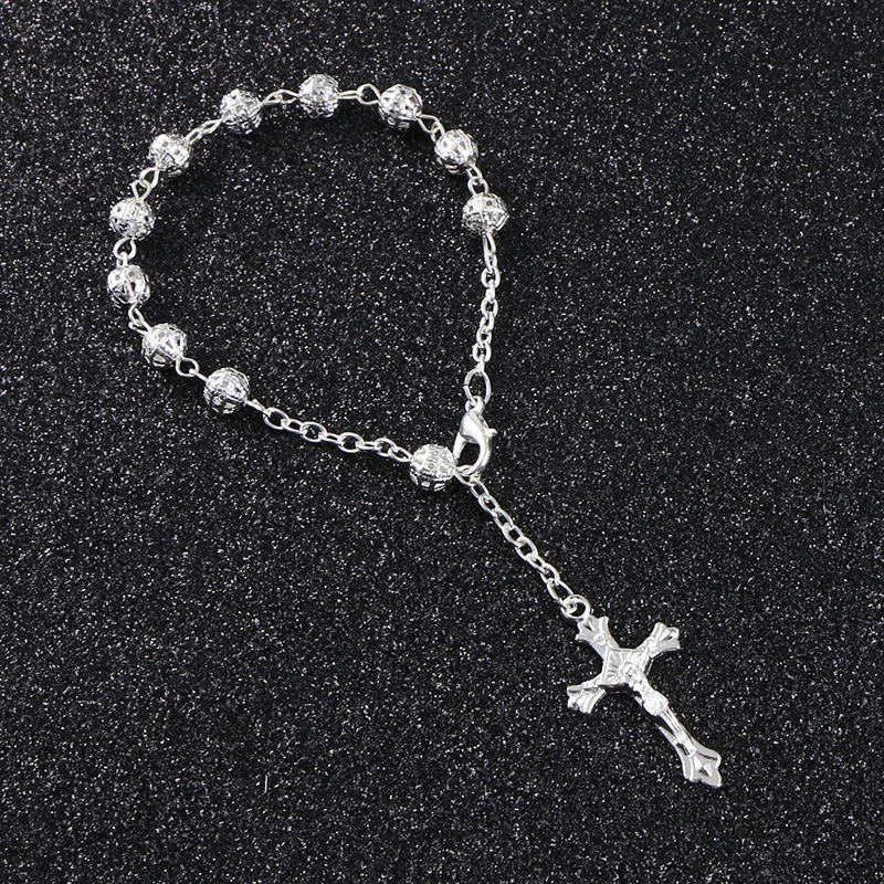 KOMi 6mm Holle Rozenkrans Catholic Religious Rosary Jesus Charm Bracelets Hollow Bead Rose Bracelet Charms Cross Catholic R-175
KOMi 6mm Holle Rozenkrans Catholic Religious Rosary Jesus Charm Bracelets Hollow Bead Rose Bracelet Charms Cross Catholic R-175