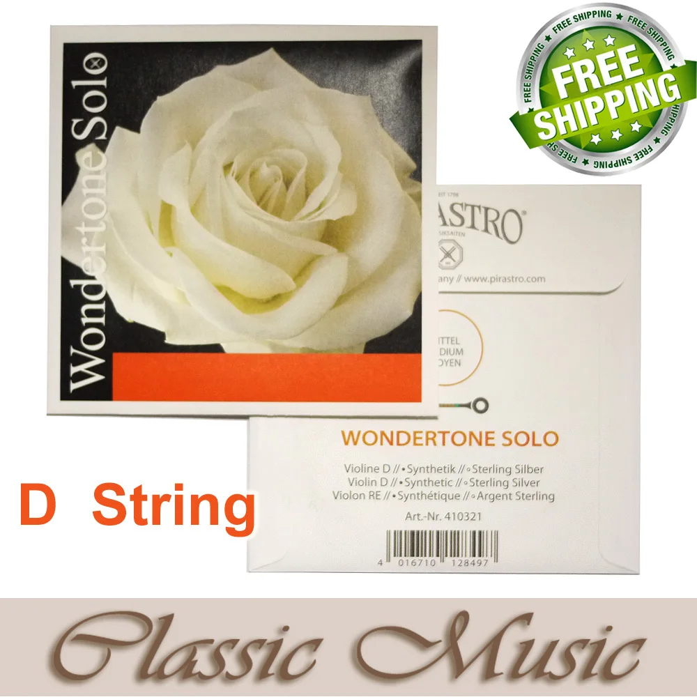 Free shipping ,Ball end,Pirastro wondertone solo violin string, Just D Sting(410321) , made in Germany 
Free shipping ,Ball end,Pirastro wondertone solo violin string, Just D Sting(410321) , made in Germany