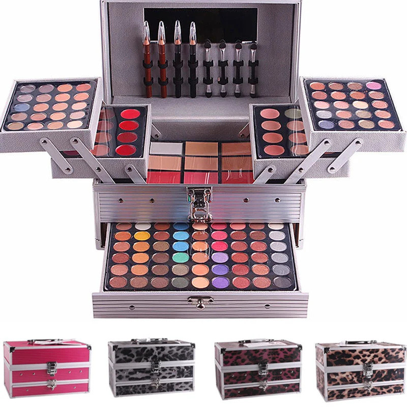 94 Color +46 Eyeshadow Professional Makeup Set 40 Matte Eyeshadow + 54 Shimmer Eyeshadow Lipgloss Conclear Eyebrow Make Up Box
94 Color +46 Eyeshadow Professional Makeup Set 40 Matte Eyeshadow + 54 Shimmer Eyeshadow Lipgloss Conclear Eyebrow Make Up Box