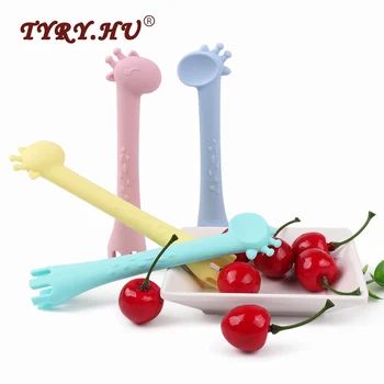 TYRY.HU 1Pc Giraffe Shaped Baby Teethers BPA Free Chewable Silicone Teethers Baby Teething Toys Food Grade Baby Training Spoon
TYRY.HU 1Pc Giraffe Shaped Baby Teethers BPA Free Chewable Silicone Teethers Baby Teething Toys Food Grade Baby Training Spoon